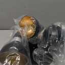 HiBay 3-Light Track Lighting, Farmhouse Ceiling Light Fixtures Black, Directional Spotlight Round for Kitchen Bedroom Dining Room, E12 Base (Bulbs Not Included)