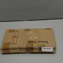 HapiRm Towel Racks for Bathroom Storage - No Drill Wall Mounted Towel Holder with Shelf and 6 Hooks, Rolled Towel Storage Bath Towel Organizer for Small Bathroom, Camper, Rv - Black