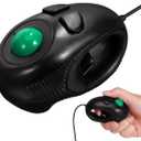 Gadpiparty Portable Handheld 4D Wired Mini Trackball Mouse Ergonomic Design for Comfortable Use Compatible with Windows and Laptops Black Color