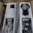 Height Adjustable OverCouch Armrest Table Tray  Tilting Top Swivel Table for Recliner, Sofa, Laptop, Slide Under Side Table for Eating, Reading, Snacking, Recovery Use (Black)