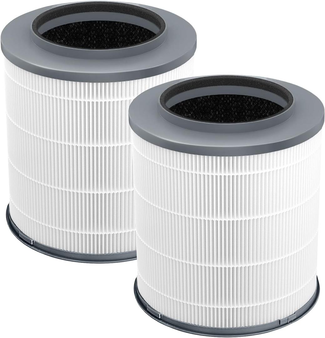 11030 True HEPA Replacement Filters Compatible with Clorox 11030 & 11031,Medium Room up to 1,000 Sq. Ft. 3-in-1 H13 True HEPA Filter (12030),2 Pack
