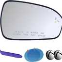 EAP Passenger Side Mirror Glass Compatible with Ford Fusion 2013-2021, Heated with Blind Spot DS7Z17K707C KS7Z17K707A