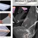 50PCS Disposable Car Seat Covers Provide Temporary Protection,Plastic Seat Covers for Cars Keep Car Interior Tidy,Universal Car Accessories & Car Seat Protector for Most Cars