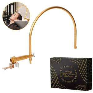 Portable Head Spa Waterfall Equipment, Adjustable Shampoo Bowl Water Circulation Rack, Scalp Massage Water Outlet Basin Attachment Rack for Salon and Home. (average size)