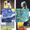 Large [6 Pack] World Best Classic Art Collection Microfiber Cloth - Ultra Premium Quality Microfiber Cleaning Cloths(Best for Camera Lens, Glasses, Screens, and All Lens.), Microfiber Cloth