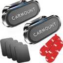2-Pack Magnetic Phone Holder for CarSuper MagnetsCarmount 2.0 Magnetic phone Mount360RotationUniversal Dashboard Cell Phone Holders for Your Car Phone Mount for Car Mount for iPhone & All Car