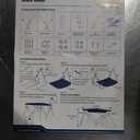 96" 4 Bow Bimini Top Boat Cover, Waterproof Aluminum Frame, Gray