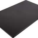 Thirteen Chefs Large 18 x 12 Black Plastic Cutting Board - 1/2" Thick HDPE for Restaurants and Professional Kitchens, NSF
