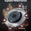 Front Rotors Compatible with Camry [2007-2017] Brake Rotor Kit
