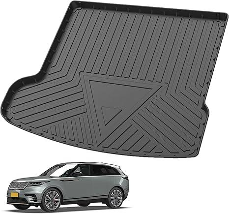 Custom Fit for Cargo Liner Land Rover Range Rover VELAR 2018-2020 - Black TPE All Weather Heavy Duty Waterproof Rear Cargo Tray Trunk Floor Mat Protector