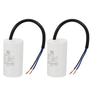 PATIKIL CBB60 16uf Running Capacitor,2Pcs AC 450V 2 Wires 50/60Hz Cylinder 72x40mm for Water Pumps, Washing Machines Motor Start