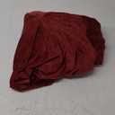 Velvet Stretch 2 Pieces Stretch Armchair Covers, 1 Seater Chair Slipcovers, Washable Furniture Protector (Wine red)