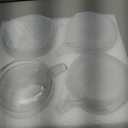 CNGLASS 15oz(4-pack) Double Walled Glass Coffee Mugs,Large Insulated Glass Mugs with Handle,Clear Coffee Cups for Espresso,Latte,Cappuccino,Tea