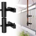 Umbrella Holder Parasol Holder Patio Umbrella Stand Mount Umbrella Clamp for Balcony, Outdoor Umbrella Holder Fixed Clip Deck Table Umbrella Mount for Deck,Railings,Beach,Courtyard,Boats,Tailgates