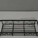 Moforoco Shower Caddy Shelf Organizer Rack, Self Adhesive Black Bathroom Shelves Basket, Home Farmhouse Wall Inside Organization and Storage Decor Rv Accessories, First Camper Apartment Essentials (Medium)