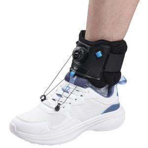 AFO Foot Drop Brace with Upgraded Dial for Adjustable Dorsiflexion, Drop Foot Brace for Walking with Shoes. Orthotic Ankle Braces for Men/Women