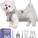 Dog Grooming Hammock Harness for Dogs & Cats with Pet Nail Clipper Trimmer - Cat Hanger Sling for Trimming Clipping Nails- Dog Hammock Restraint Bag for Small Medium Large pet (S ( Legs Distance : 5-12 " / Max W30lb ))