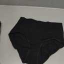 MISSWHO Cotton High Waisted Women Underwear Soft Briefs Full Coverage Comfy Ladies Panties (Regular & Plus Size) (Black, L)