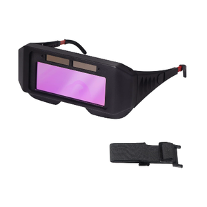 T TOVIA LCD Welding Glasses Safety Protective Solar Powered Auto Darkening Welding Goggles with Adjustable Shade, 2 Sensors Welder Glasses for TIG MIG MMA Plasma