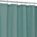 ALYVIA SPRING Teal Fabric Shower Curtain Liner Waterproof - Soft & Light-Weight Cloth Shower Liner with 3 Magnets, Hotel Quality & Machine Washable - Standard Size 72x72, Sea Teal