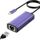 sunshot Lightning to ethernet Adapter, 2 in 1 Lightning to RJ45 LAN Network and Charging Port, Compatible with iPhone/iPad/iPod,Supports 10/100/1000Mbps Supper High Speed Ethernet Network(1.65Ft)