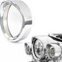 SKTYANTS 7 inch Motorcycle Trim Ring 7" inch Headlight For Motorcycle 12-14 FLD 94-14 FLHR 86-14-FLST (Chrome)