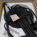 BoostArea Floor Lamp, Industrial Floor Lamp, 63 Inch Standing Lamp, E26 Socket, On/Off Footswitch, Whole Metal, ETL Listed, Modern Small Lamp for Bedroom, Living Room, Minimalist, Vintage, Mid Century (Black)