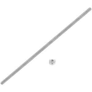 uxcell Fully All Threaded Rod, 6 Pcs 304 Stainless Steel Long Threaded Screw 12" Length Right Hand Threads for Furniture Mounting Assembly Fastening