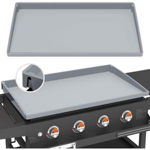 Silicone Griddle Mat Cover for Blackstone - 36 Inch True All-Encompassing Coverage Heavy Duty Food Grade Grill Buddy Mat, All Season Cooking Surface Protective Cover (Gray)