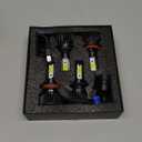 Lights Fit For GMC Acadia 2007-2012, H7 High Beam H11 Low Beam, High Power 6500K White Light, Plug & Play, Pack of 4