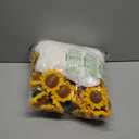 Crochet Sunflower Bouquet Blanket, Handmade Flower Blankets, 59 Inch Round Floral Knitted Gifts for Mother's Day, Birthday, Teacher, Friend, Home Decor, SofaFinished Product