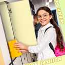 4 Pcs 36 x 12 Inches School Locker Magnetic Wallpaper Removable Locker Accessories Decor Wall Magnetic Sticker Trimmable Easy Install for Student School University Office(Milky White)