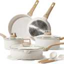 CAROTE 14 Pcs Pots and Pans Set Nonstick,Cookware Set Kitchen Cooking Set with Utensil and Pan Protectors