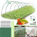 48 Pcs Garden Hoops for Raised Beds, 8 Sets of 8.5 FT Long Garden Hoops, Rust-Free Fiberglass Greenhouse Hoops Grow Tunnel for Netting, DIY Plant Support Garden Stakes for Row Cover