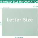 Letter Size Hanging File Folders,25 Reinforced Hanging Files in Assorted Colors,Designed for Home and Office Color Coded File Organization,25 per Box (5655U)