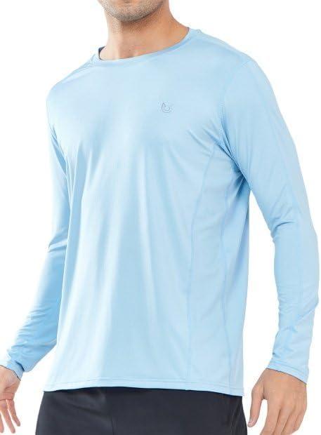 NORTHYARD Men's Sun Protection Shirts Long Sleeve UPF 50+ Rash Guard Swim Shirt Athletic Running UV Fishing Hiking SPF (L)