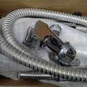 High Pressure Handheld Shower Head Briout 5-Settings Powerful Water Spray Shower Head against Low Pressure Water Flow with Stainless Hose and Adjustable Mount (Silver)