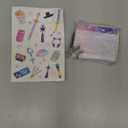 Wallet with Tattoo Sticker Sheet  Cute Design Bifold Wallet for Fans & Collectors Korea Merch, Stickers & Costume Gift