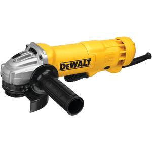 DEWALT Angle Grinder, 4.5 Inch, 11 Amp, 11,000 rpm, With Paddle Switch, Ergonomic Compact Design Grinder Tool (DWE402)