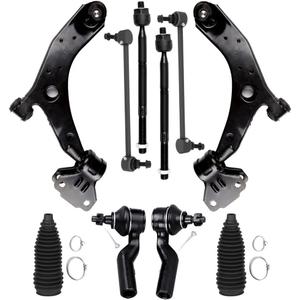10-PC SET Suspension Kit for 2010-2013 for Mazda 3 for Mazda 3 Sport Front Lower Control Arm And Ball Joint Inner Outer Tie Rod End Sway Bar End Link Steering Boot