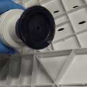 Drive Medical RTL12505 Handicap Bathroom Bench with Back and Arms, White