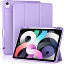 iPad Air 11 Inch Case 7th/6th Generation (M3/M2) 2025/2024, for iPad Air 5th/4th Generation Case 10.9 Inch 2022/2020 with Pencil Holder[Auto Sleep/Wake], Lavender