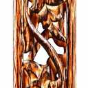 Wooden Incense Stick & Cone Burner Holder Tower Large Organic Eco Friendly Ash Catcher Agarbatti Holder Rustic Style Hand Carved for Meditation Aromatherapy Home Fragrance Products (Natural Finish)