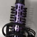 Conair 2-in-1 Hot Air Curling Combo, Includes 1.5-inch Curl Brush and 1-inch Aluminum Bristle Brush (Black / Purple)