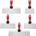 Bates Stainless Steel Putty Knife Set - 5 Pack, 14", 12", 10", 8", 6" Drywall Knives, Scraper Tool