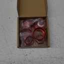 for Silverado Center Console Knob Cover Trim Ring Red for Chevy Silverado/Suburban/GMC Sierra 2014-2018 Red Interior Accessories 8pcs