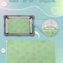 Lilian&Gema Pack and Play Mattress 38"x26"X1.5", Portable Mattress for Playpen, Pack N Play Mattress Topper, Soft Breathable and Waterproof Washable Cover for Baby Toddler