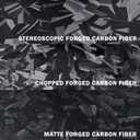 Lypumso PET Forged Carbon Fiber Vinyl Wrap, Glossy Car Vinyl Film for Automotive with Air Release Technology for Vehicle Decal DIY Interior Exterior Decoration (3D Black Forged, 1ft x 5ft)