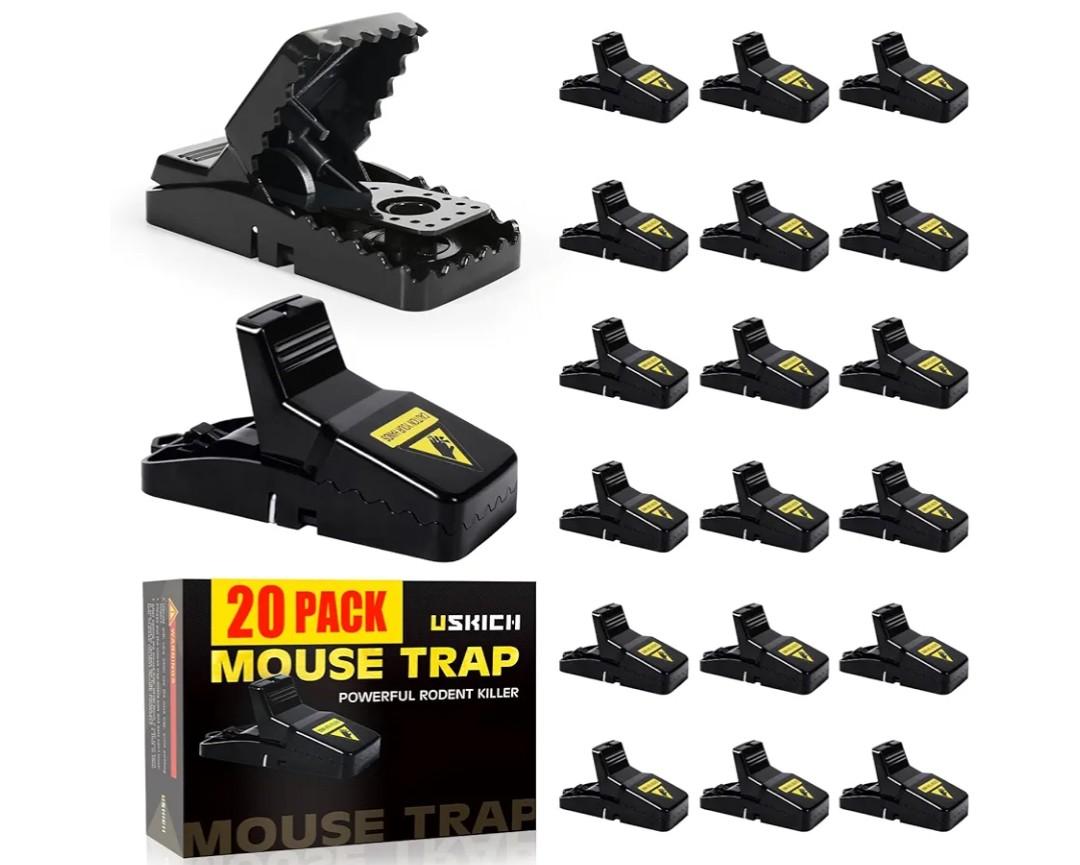 6 Pack Mouse Traps Indoor for Home,Mice Traps for House,Reusable Mouse Trap That Work,Small Mice Catchers for Home Indoor, Quick Set Mousetraps Effective