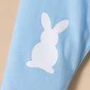 Fairy Baby Infant Baby Boy My First Easter Day Gentleman Outfits Newborn Bow Tie Romper Bunny Pant Clothes Set with Hat 0-18M (0-3 Months, Blue Egg)